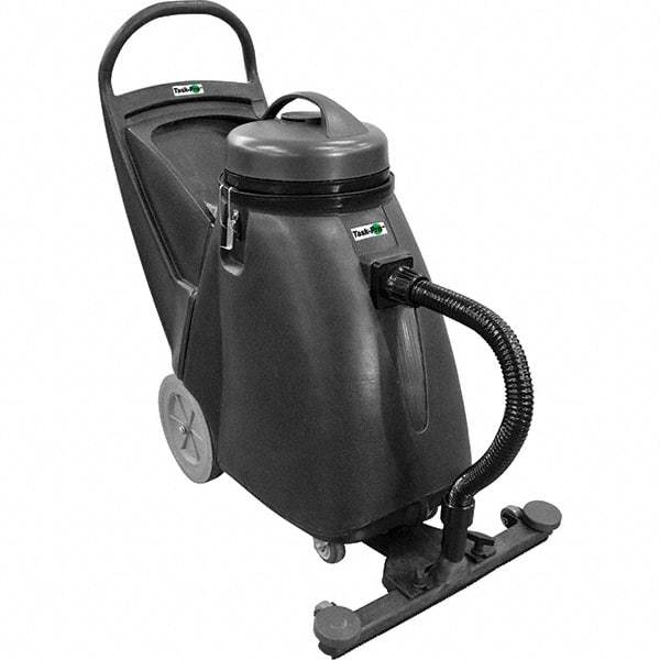 Nilfisk - 18 Gal Plastic Tank, Electric Powered Wet/Dry Vacuum - 1.17 Peak hp, 100/120 Volt, 8 Amps, 9' Hose Fitting, Cloth Filter, Accessories Included - Benchmark Tooling