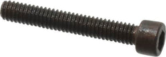 Made in USA - #1-72 UNF Hex Socket Drive, Socket Cap Screw - Alloy Steel, Black Oxide Finish, Fully Threaded, 1/2" Length Under Head - Benchmark Tooling