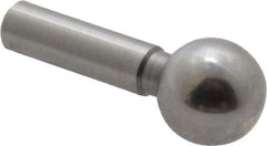 Jergens - 1/4" Ball Diam, 1/8" Shank Diam, Steel Standard Tooling Ball - 9/16" Ball Center to Shank Bottom - Benchmark Tooling