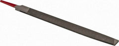 Simonds File - 10" Long, Second Cut, Mill American-Pattern File - Single Cut, Tang - Benchmark Tooling