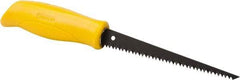 Stanley - 6-1/4" Steel Blade Drywall Saw - High Impact Polypropylene Handle, Textured, Slip Resistant Grip, 11-1/4" OAL - Benchmark Tooling