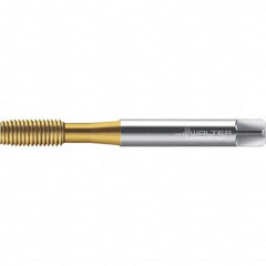 Walter-Prototyp - M8x1.25 DIN 2174 6HX 7.480 Thread Limit Semi-Bottoming Thread Forming Tap - Powdered Metal High Speed Steel, TiN Finish, 90mm OAL, 12mm Thread Length, Right Hand Thread, Series TC420 - Benchmark Tooling