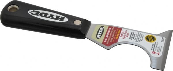 Hyde Tools - 2-1/2" Wide Carbon Steel Taping Knife - Stiff, Nylon Handle, 7-1/4" OAL - Benchmark Tooling