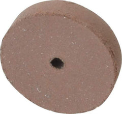 Cratex - 5/8" Diam x 1/16" Hole x 1/8" Thick, Surface Grinding Wheel - Silicon Carbide, Fine Grade, 25,000 Max RPM, Rubber Bond, No Recess - Benchmark Tooling
