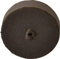 Cratex - 7/8" Diam x 1/16" Hole x 1/4" Thick, Surface Grinding Wheel - Silicon Carbide, Medium Grade, 25,000 Max RPM, Rubber Bond, No Recess - Benchmark Tooling