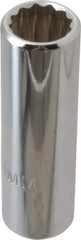 Proto - 3/8" Drive, Deep Hand Socket - 12 Points, 2-1/8" OAL, Chrome Finish - Benchmark Tooling