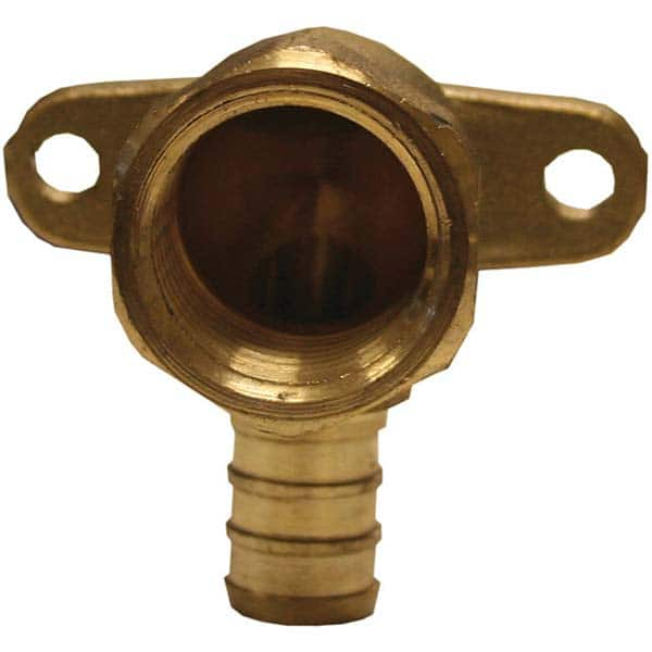 Jones Stephens - Brass & Chrome Pipe Fittings Type: Drop Ear 90 Elbow Fitting Size: 3/4 x 1/2 - Benchmark Tooling