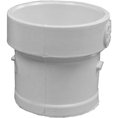 Drain, Waste & Vent Pipe Fittings; Type: Adapter; Fitting Size: 4 in; Material: PVC; Material: PVC; End Connection: Spig x Hub; Fitting Type: Adapter; Fitting Size: 4 in; Material: PVC