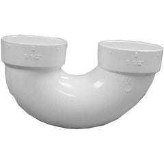 Drain, Waste & Vent Pipe Fittings; Type: P-Trap U-Bend; Fitting Size: 4 in; Material: PVC; Material: PVC; End Connection: Hub x Hub; Fitting Type: P-Trap U-Bend; Fitting Size: 4 in; Material: PVC