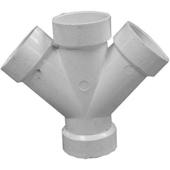 Jones Stephens - Drain, Waste & Vent Pipe Fittings Type: Double Wye Fitting Size: 3 (Inch) - Benchmark Tooling