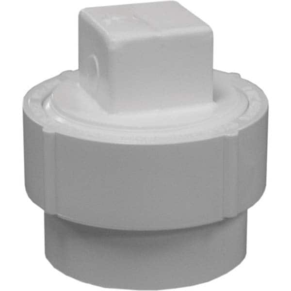 Jones Stephens - Drain, Waste & Vent Pipe Fittings Type: Cleanout Adapter w/Plug Fitting Size: 4 (Inch) - Benchmark Tooling