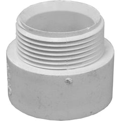 Drain, Waste & Vent Pipe Fittings; Type: Male Adapter; Fitting Size: 4 in; Material: PVC; Material: PVC; End Connection: Hub x MIPT; Fitting Type: Male Adapter; Fitting Size: 4 in; Material: PVC