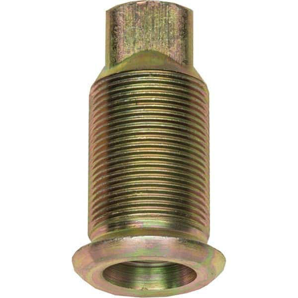 Wheel Nuts; Type: Capped Wheel Nut; Thread Size: 1/8-16; For Use With: Truck and Fleet; Hex Size: 1-1/18; Finish/Coating: Yellow Dichromate Zinc; For Use With: Truck and Fleet