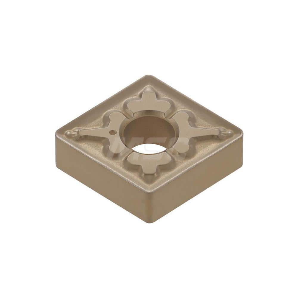 Turning Insert:  CNMG431TM T9235,  Solid Carbide TiCN, Al2O3 & TiN Finish,  Neutral,  1/2″ Inscribed Circle,  0.0160″ Corner Radius,  80.0 &deg N/A Diamond,  Series  CNMG