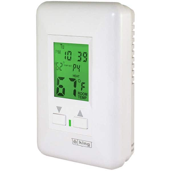 King Electric - Thermostats Type: Hydronic Thermostat Style: Line Voltage Wall Thermostat - Benchmark Tooling