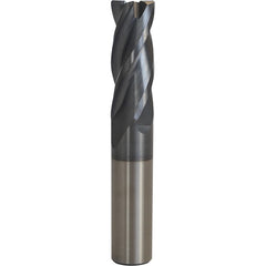 Accupro - 1/8" Diam 4 Flute Carbide 0.015" Corner Radius End Mill - Exact Industrial Supply