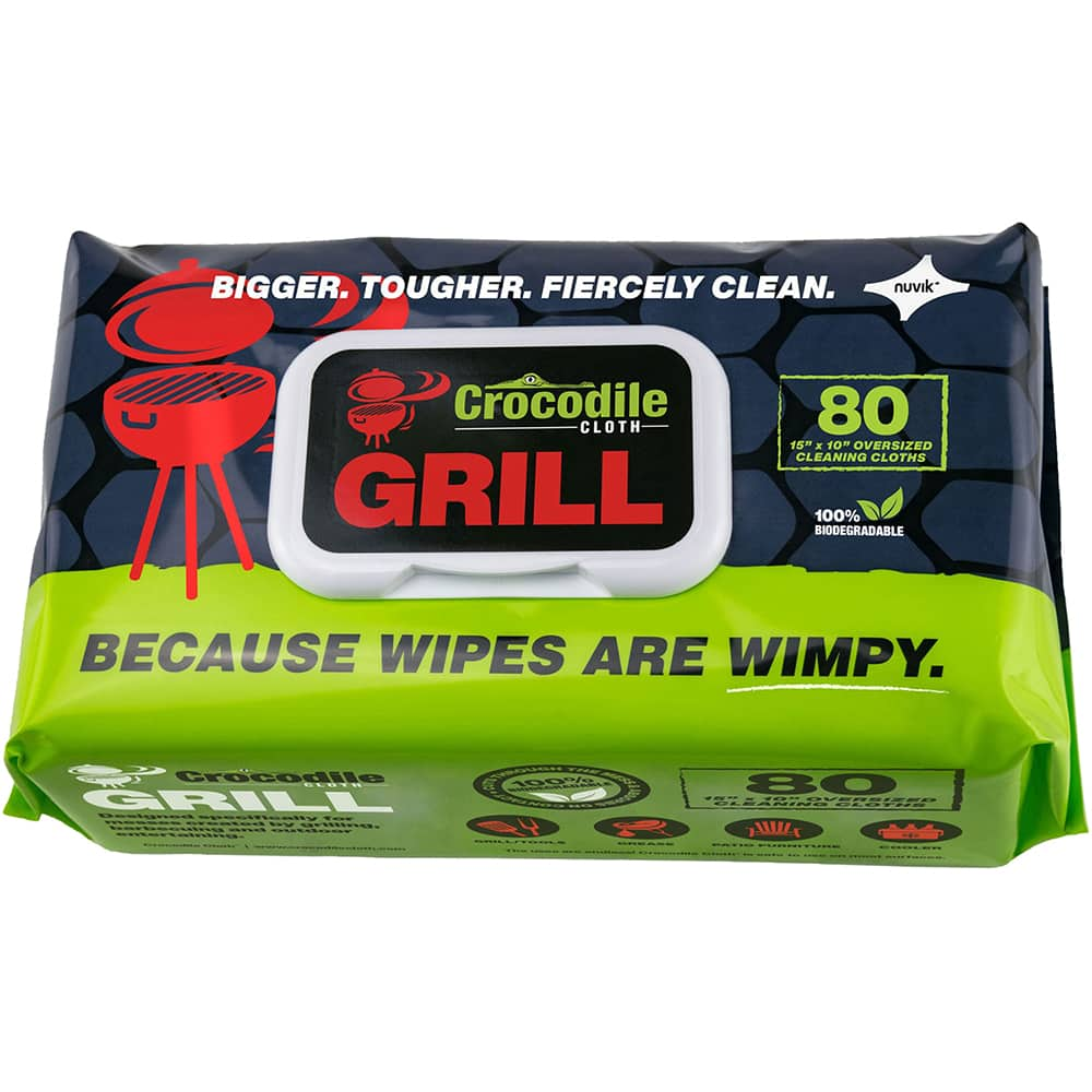 Crocodile Cloth - Wipes Type: General Purpose Style: Pre-Moistened; Flat Fold - Benchmark Tooling