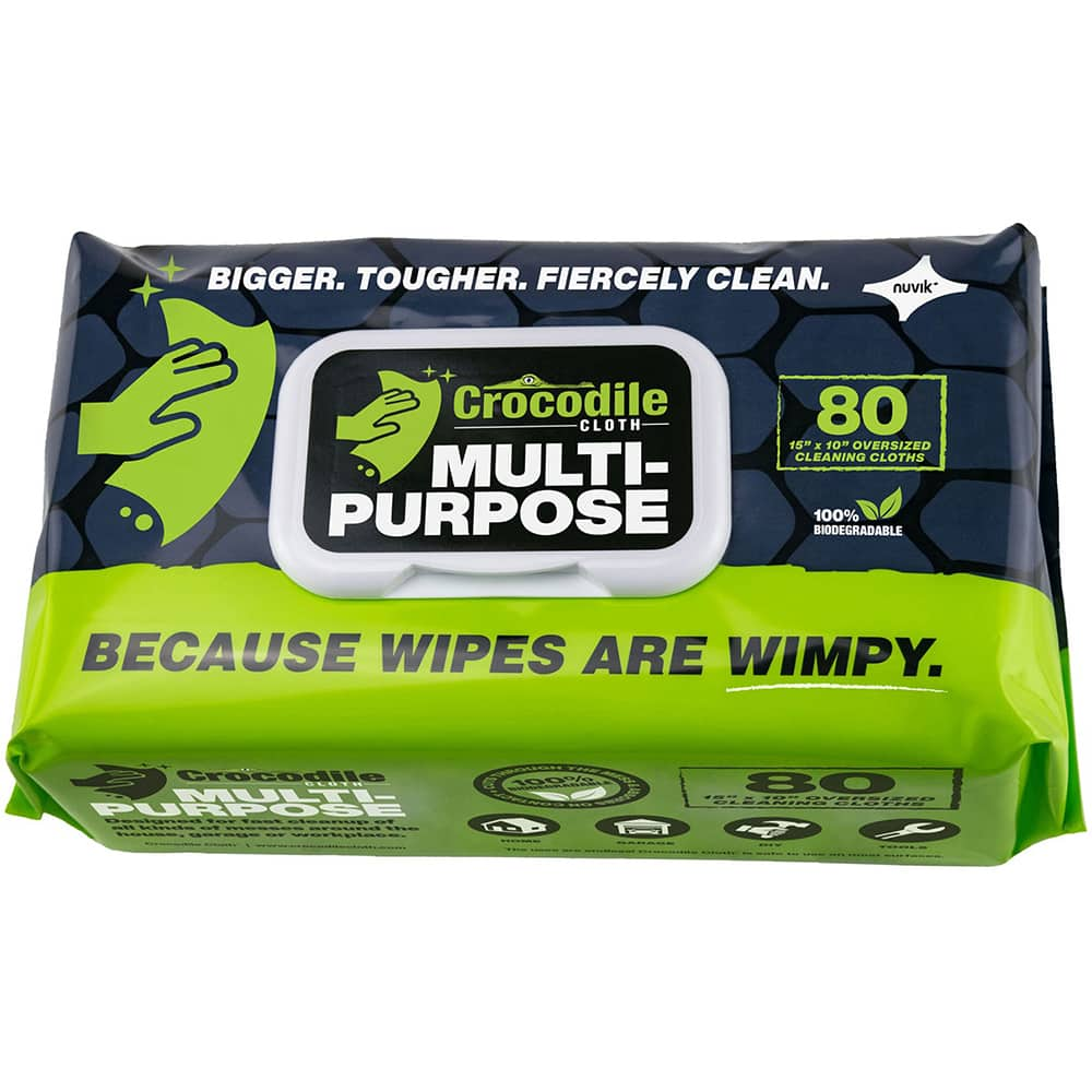 Crocodile Cloth - Wipes Type: General Purpose Style: Pre-Moistened; Flat Fold - Benchmark Tooling