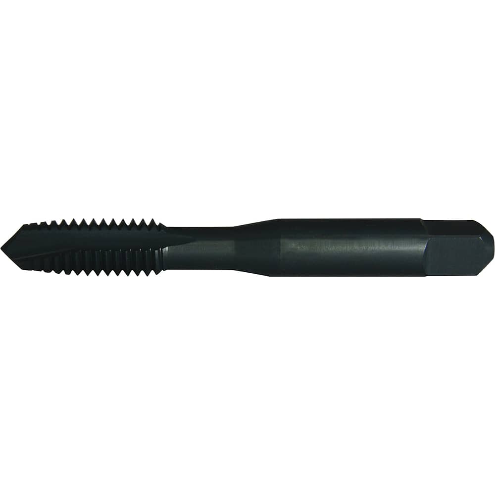 Greenfield Threading - 7/16-14 UNC Class 2B 3-Flute Black Oxide Finish High Speed Steel Spiral Point Tap - Exact Industrial Supply