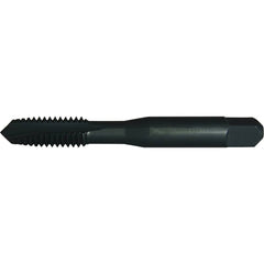 Greenfield Threading - 5/16-18 UNC Class 2B 3-Flute Black Oxide Finish High Speed Steel Spiral Point Tap - Exact Industrial Supply