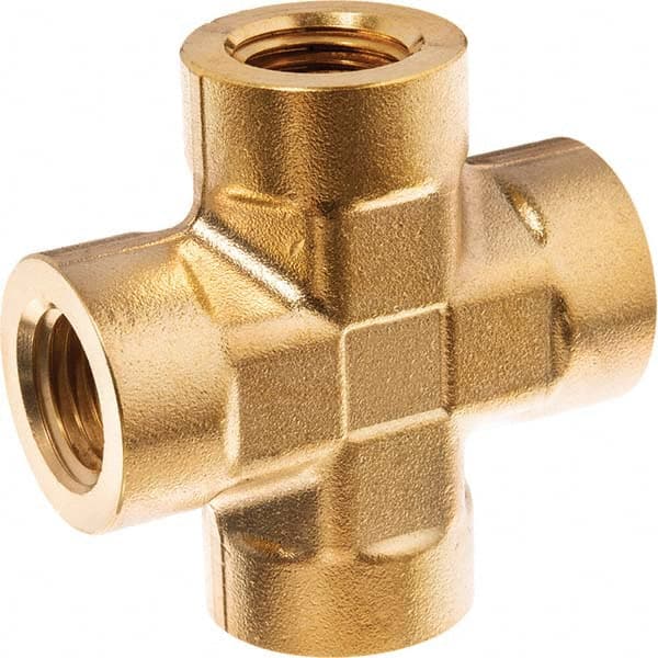 USA Sealing - 3/4" Brass Pipe Female Cross - Benchmark Tooling