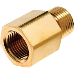 Brass Pipe Adapter: 3/4″ Fitting, FNPT x MNPT FNPT x MNPT Ends, 1,900 psi, Brass Finish, Class Instrumentation