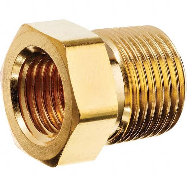 USA Sealing - 3/8 x 1/4" Brass Pipe Hex Bushing - Benchmark Tooling