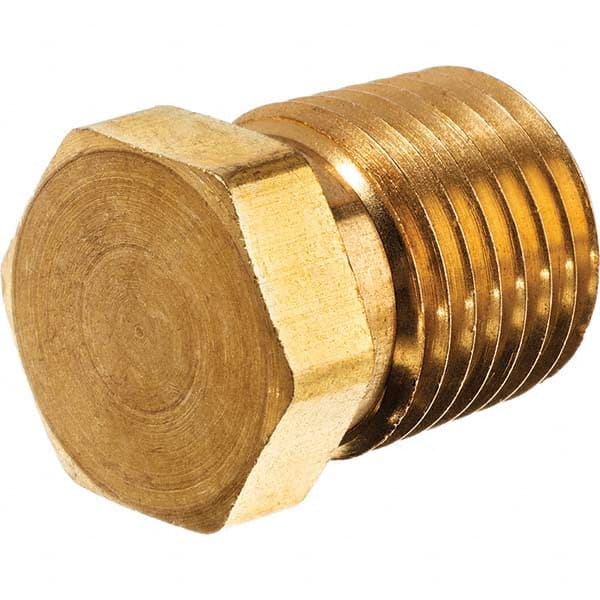 USA Sealing - 3/4" Brass Pipe Hex Head Plug - Benchmark Tooling