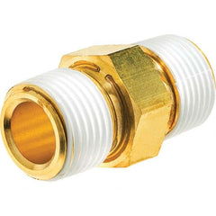 USA Sealing - 1/4" Brass Pipe Hex Nipple - Benchmark Tooling