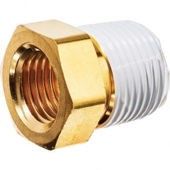 USA Sealing - 1/2 x 3/8" Brass Pipe Hex Bushing - Benchmark Tooling