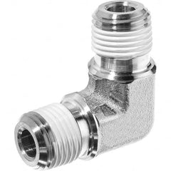 USA Sealing - 1/4" Galvanized Steel Pipe 90° Male Elbow - Benchmark Tooling