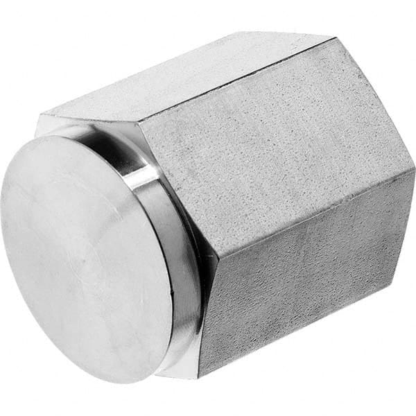 USA Sealing - 3/8" Galvanized Steel Pipe Hex Cap - Benchmark Tooling