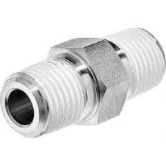 USA Sealing - 3/8" Galvanized Steel Pipe Hex Nipple - Benchmark Tooling