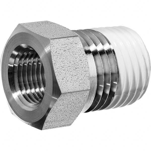 USA Sealing - 1/2 x 3/8" Galvanized Steel Pipe Hex Bushing - Exact Industrial Supply