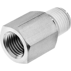 Galvanized Steel Pipe Adapter: 3/4″ Fitting FNPT x MNPT, 4,600 psi Liquid & Gas, 4,600 psi Steam