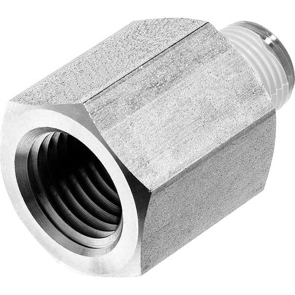 USA Sealing - 1/2 x 1/8" Galvanized Steel Pipe Reducing Adapter - Exact Industrial Supply