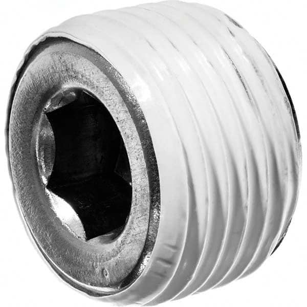 USA Sealing - 1/2" Galvanized Steel Pipe Hex Socket Plug - Benchmark Tooling