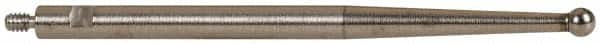 TESA Brown & Sharpe - 2mm Ball Diam, Steel, Ball Test Indicator Contact Point - 1-7/16" Contact Point Length, Use with Brown & Sharpe BesTest 599 Series - Benchmark Tooling