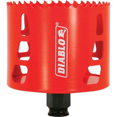 Freud - 3-1/4" Diam, 2-3/8" Cutting Depth, Hole Saw - Bi-Metal Saw, Toothed Edge - Benchmark Tooling