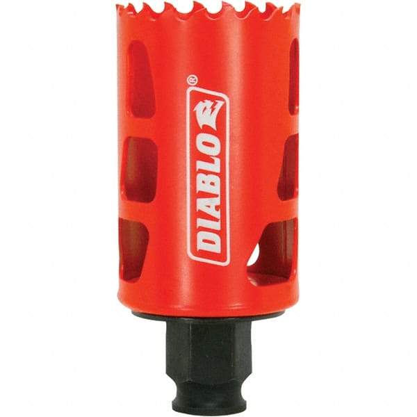 Freud - 1-5/8" Diam, 2-3/8" Cutting Depth, Hole Saw - Bi-Metal Saw, Toothed Edge - Benchmark Tooling