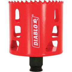 Freud - 2-3/4" Diam, 2-3/8" Cutting Depth, Hole Saw - Bi-Metal Saw, Toothed Edge - Benchmark Tooling