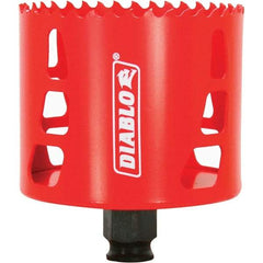 Freud - 3-1/8" Diam, 2-3/8" Cutting Depth, Hole Saw - Bi-Metal Saw, Toothed Edge - Benchmark Tooling