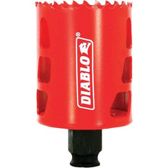 Freud - 2-1/8" Diam, 2-3/8" Cutting Depth, Hole Saw - Bi-Metal Saw, Toothed Edge - Benchmark Tooling