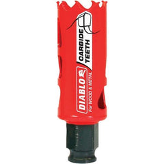 Freud - 1-1/8" Diam, 2-3/8" Cutting Depth, Hole Saw - Carbide-Tipped Saw, Toothed Edge - Benchmark Tooling