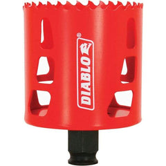 Freud - 2-5/8" Diam, 2-3/8" Cutting Depth, Hole Saw - Bi-Metal Saw, Toothed Edge - Benchmark Tooling