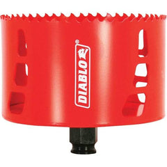 Freud - 4-1/4" Diam, 2-3/8" Cutting Depth, Hole Saw - Bi-Metal Saw, Toothed Edge - Benchmark Tooling