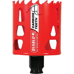 Freud - 2-3/8" Diam, 2-3/8" Cutting Depth, Hole Saw - Carbide-Tipped Saw, Toothed Edge - Benchmark Tooling
