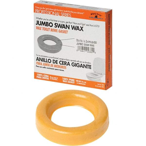 Black Swan - Toilet Repair Kits & Parts Type: Gasket Material: Petroleum Wax - Benchmark Tooling