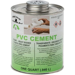 Black Swan - 1 Qt Heavy Duty Cement - Clear, Use with PVC - Benchmark Tooling