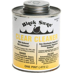 Black Swan - 1 Pt All-Purpose Cleaner - Clear, Use with ABS, PVC & CPVC up to 6" Diam - Benchmark Tooling